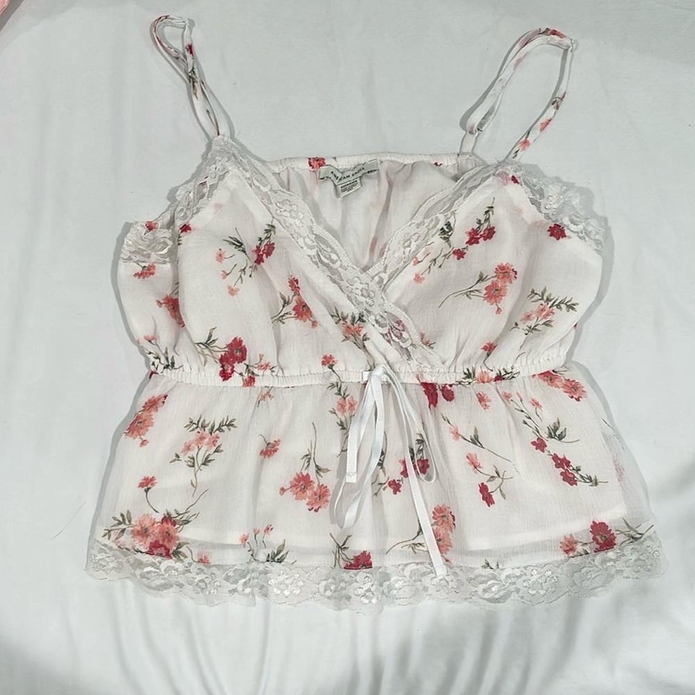 American Eagle Lace Tank Top Size XS
